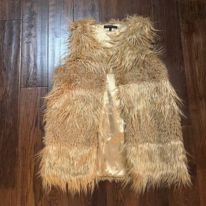 Faux fur vest